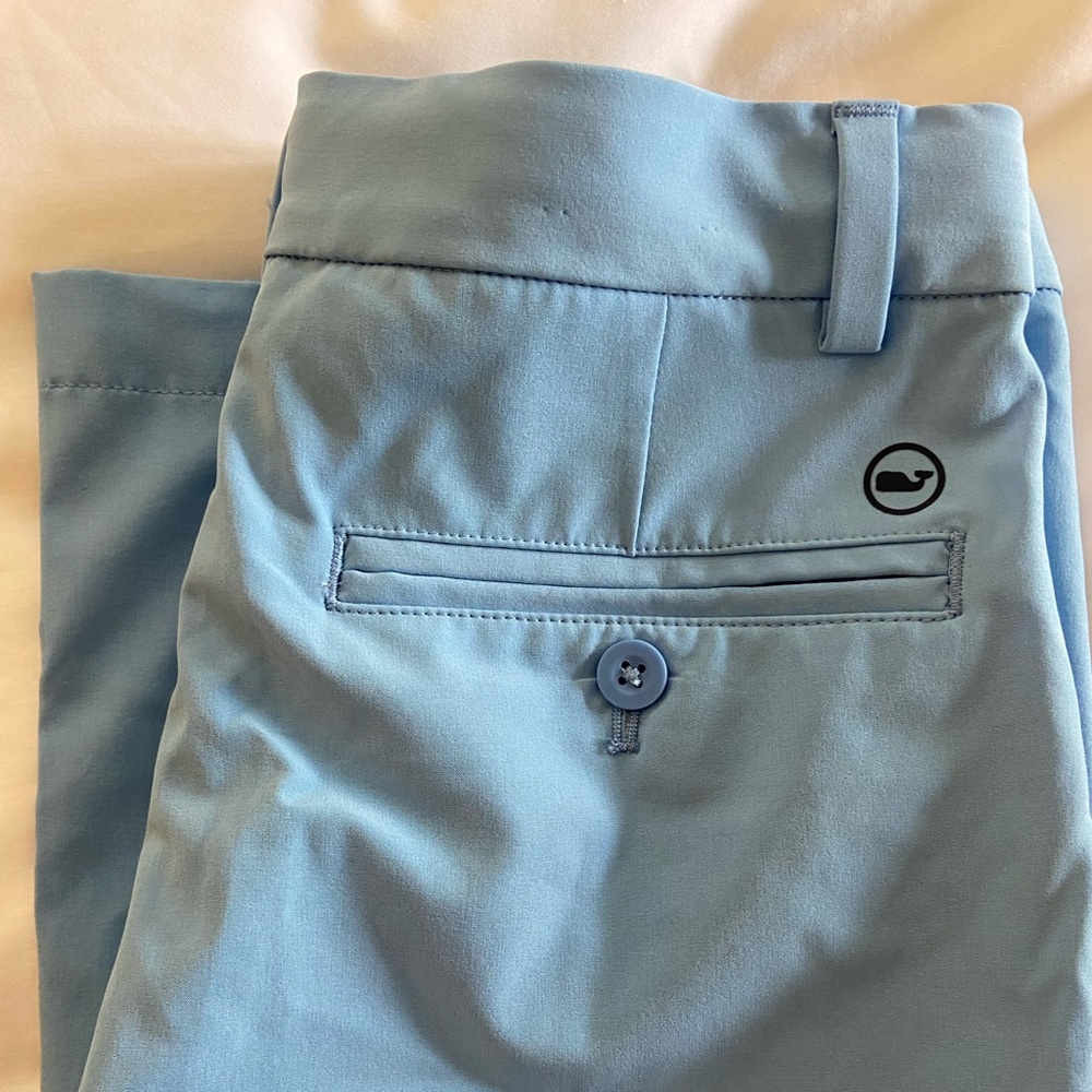 Vineyard Vines Light Blue Performance Pants, Size 14